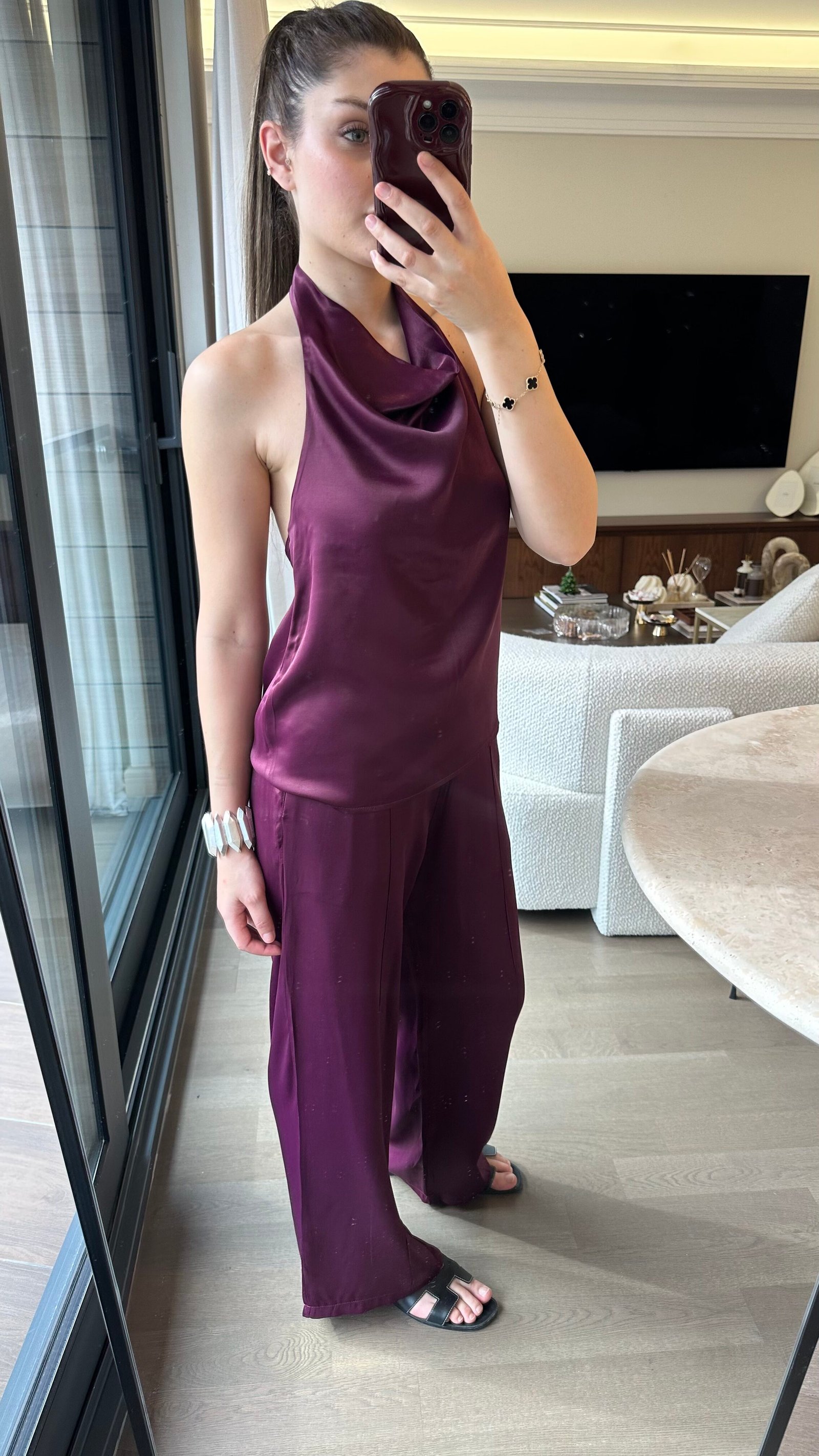 Mürdüm Saten Takım