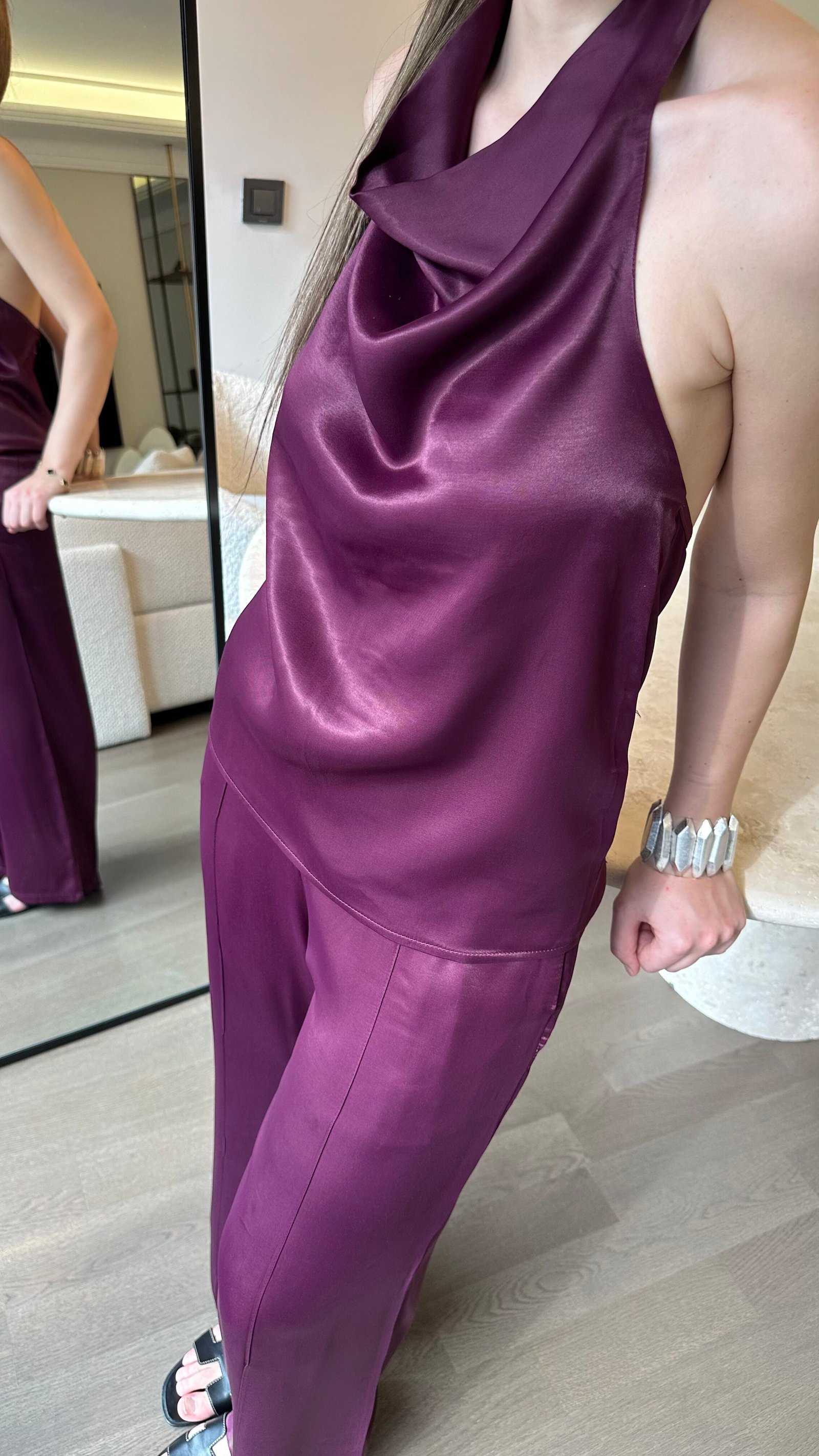 Mürdüm Saten Takım