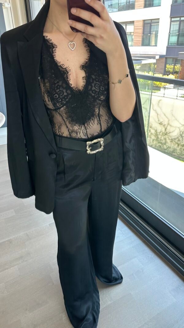 Dantel Çıtçıtlı Body