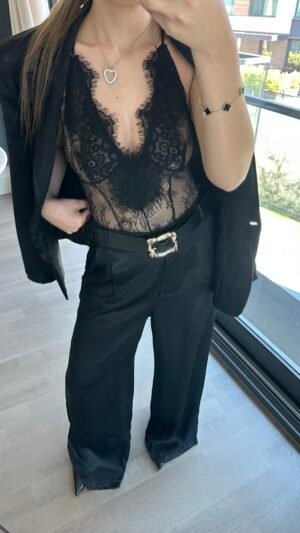 Dantel Çıtçıtlı Body