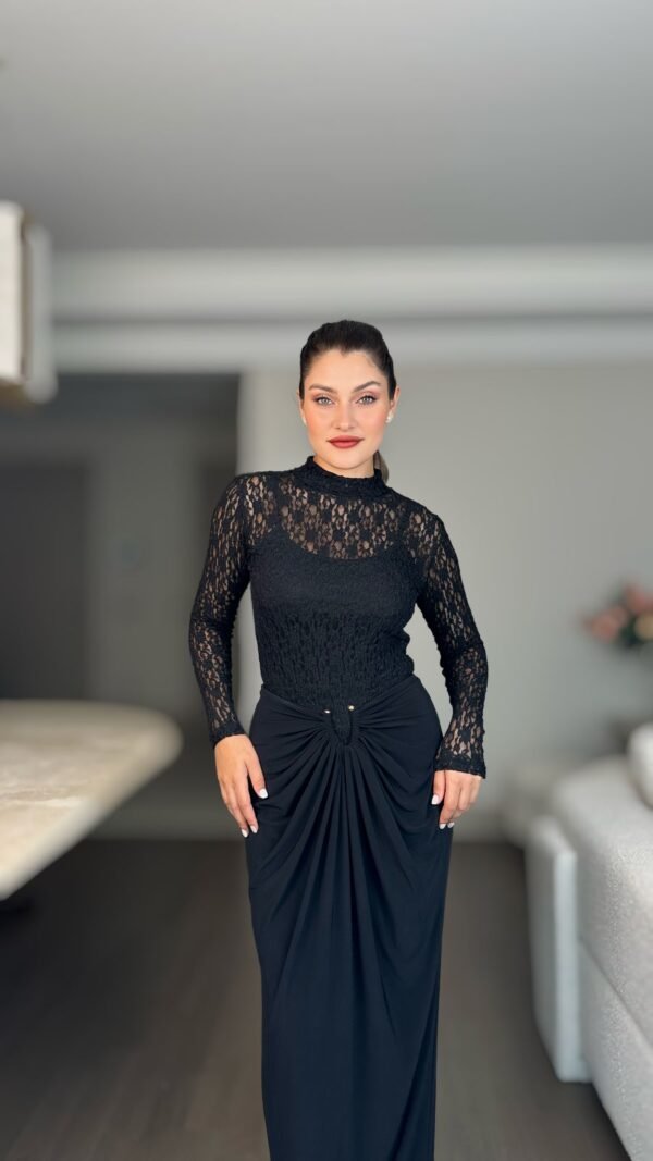 Etek Body Bluz Takım - Siyah